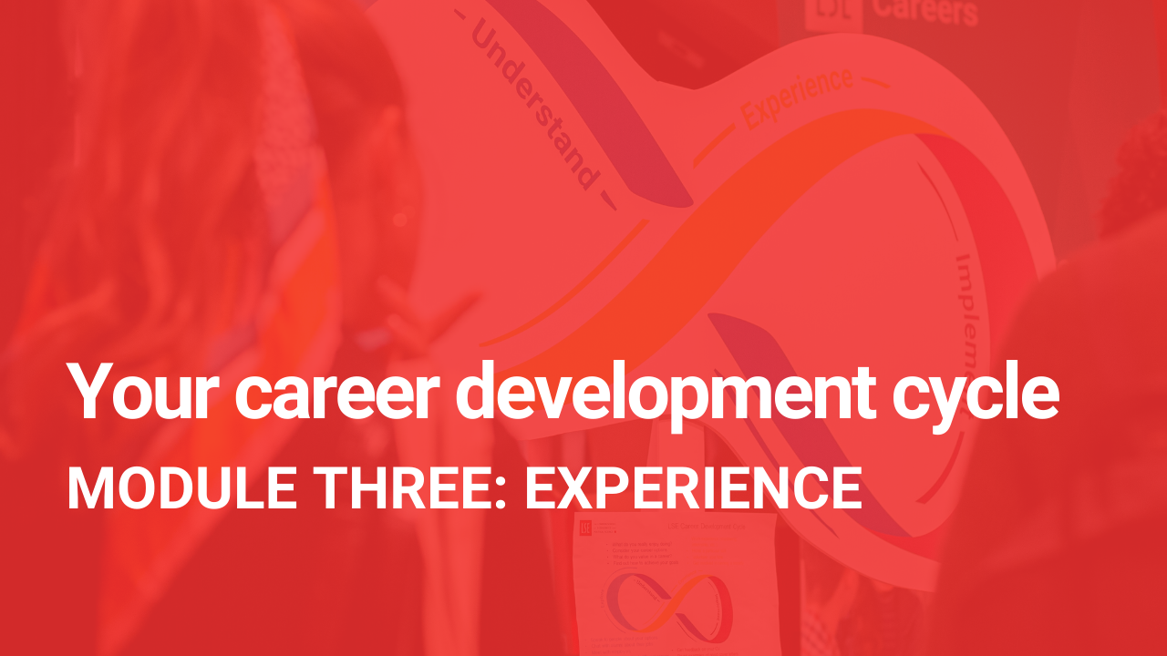 Your career development cycle: experience