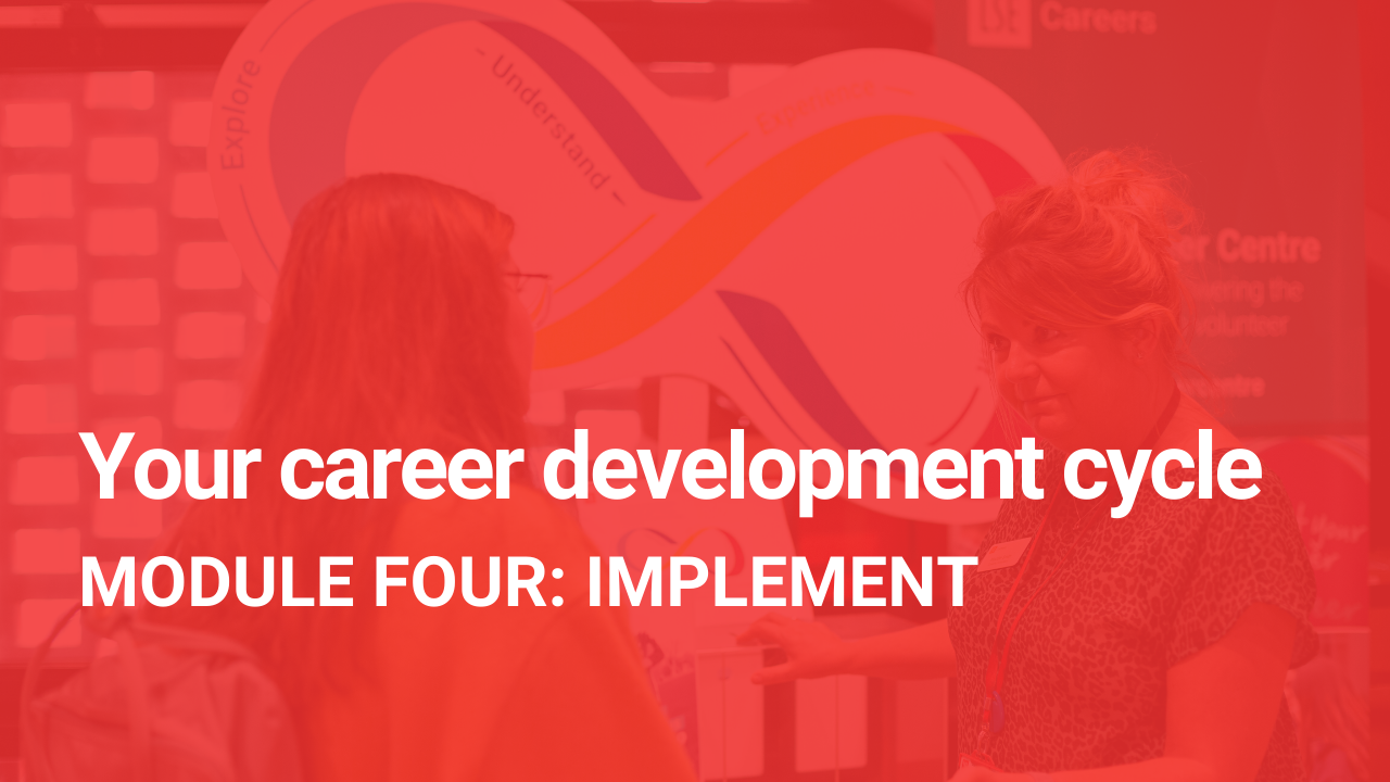 Your career development cycle: implement