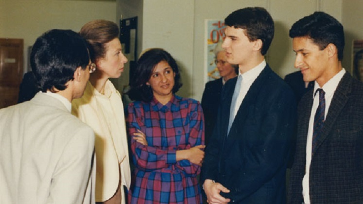 Minouche as a student in 1986