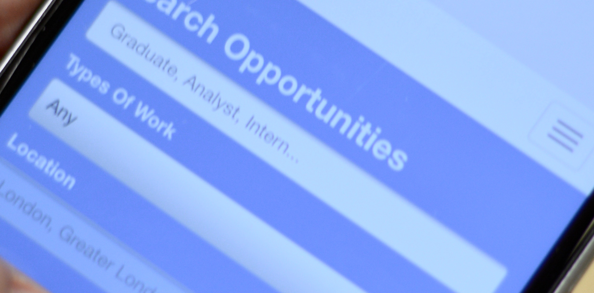 CareerHub job search screen mobile