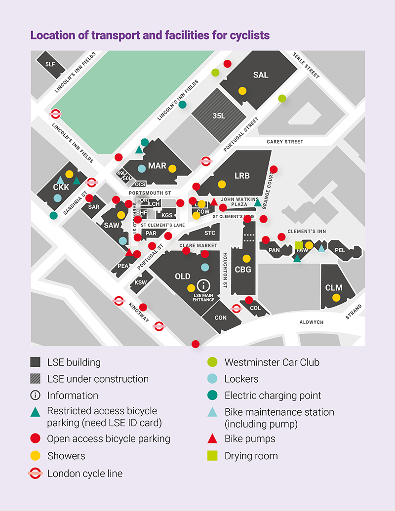 23_0100 Student Facilities Guide cycle map