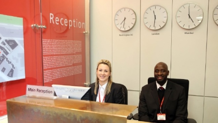 Old Building reception staff