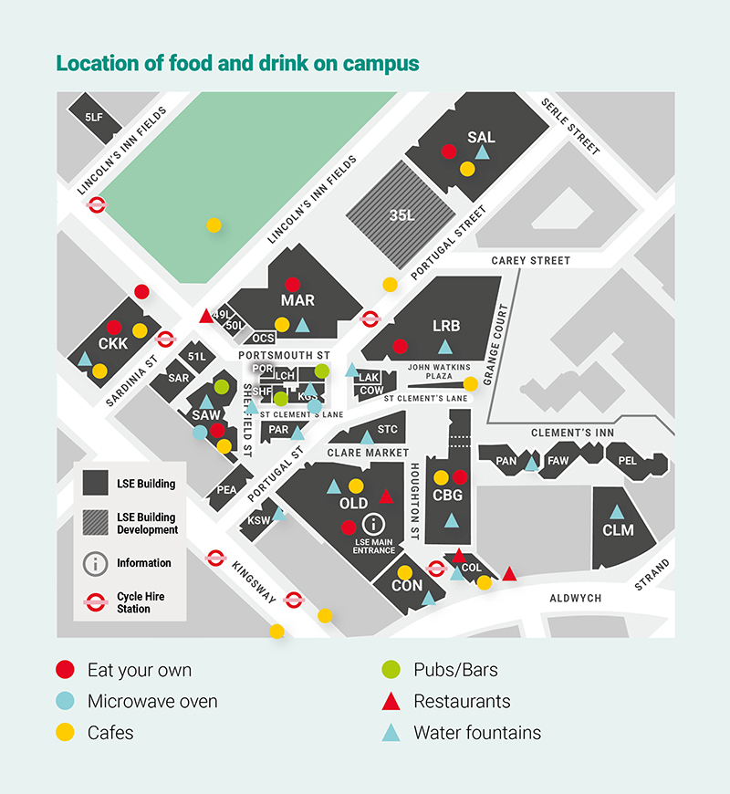 Student Facilities Guide 24_25 Food map