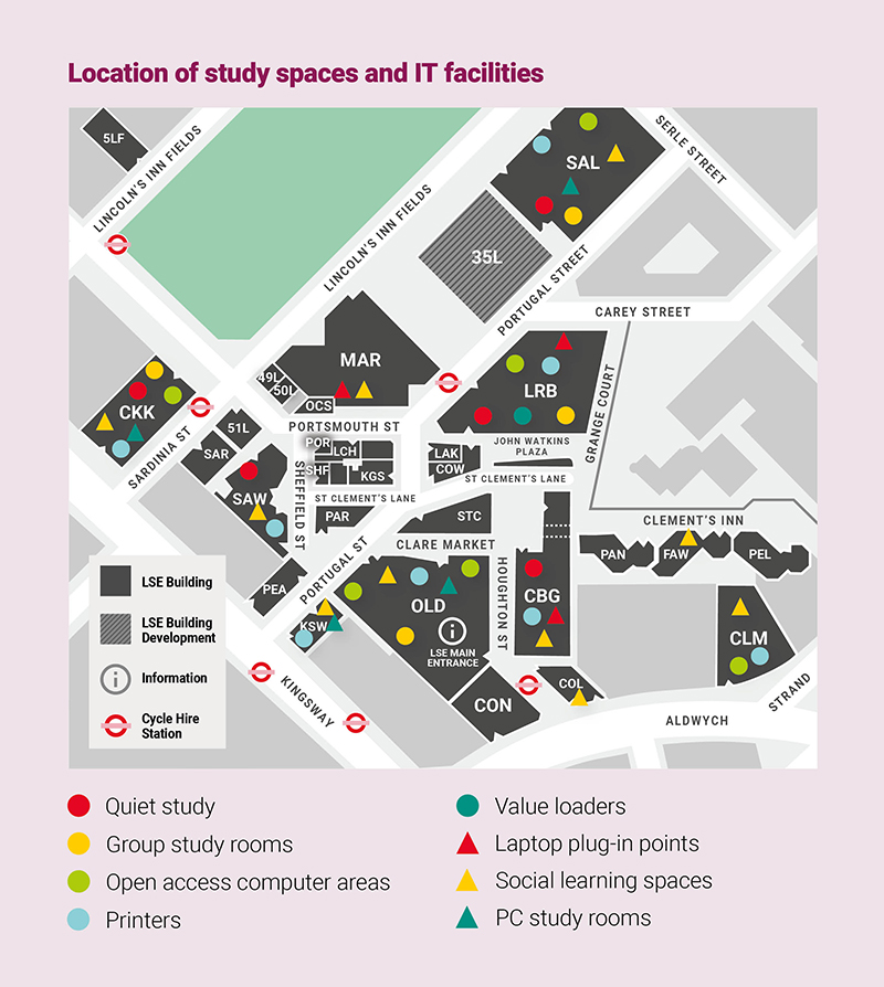 Student Facilities Guide 24_25 Study map