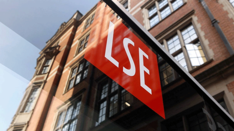lse logo and signage on building
