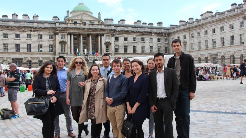 LSE students at Somerset House in London