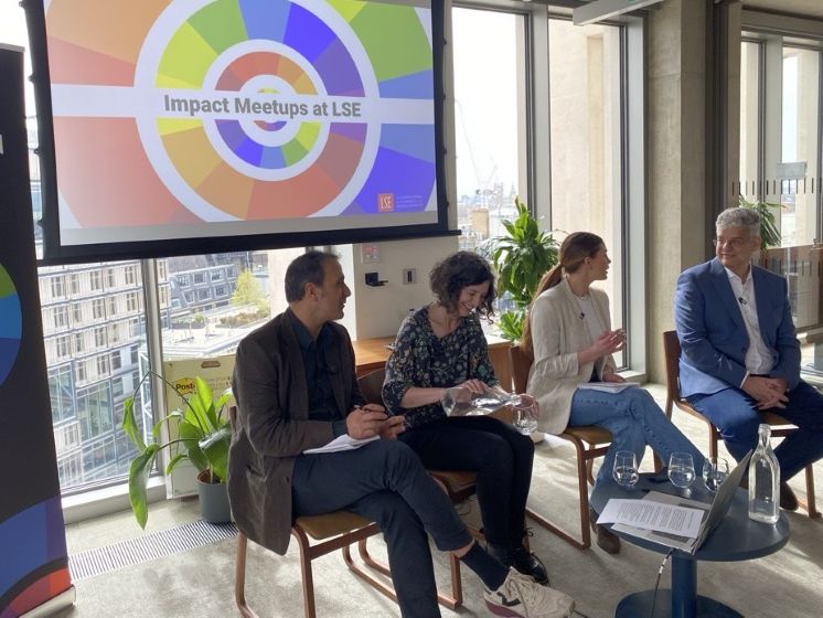 Professor Joan Costa-i-Font, Professor Elizabeth Stokoe, Kay Leigh Sussman and Emile Stipp