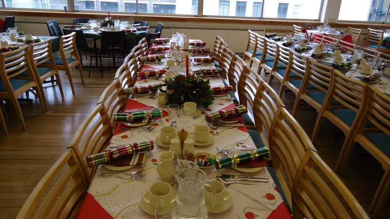 Christmas Lunch table setting