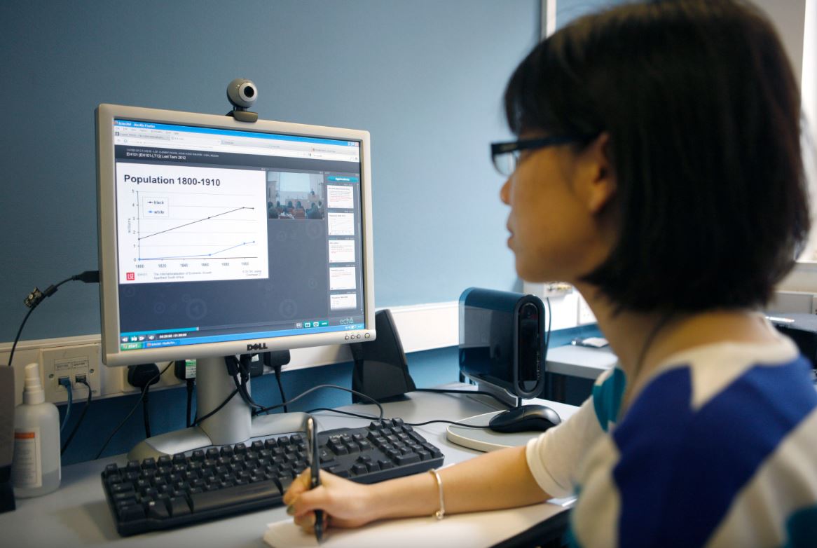 lady in front of computer