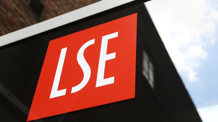 LSE logo on a building