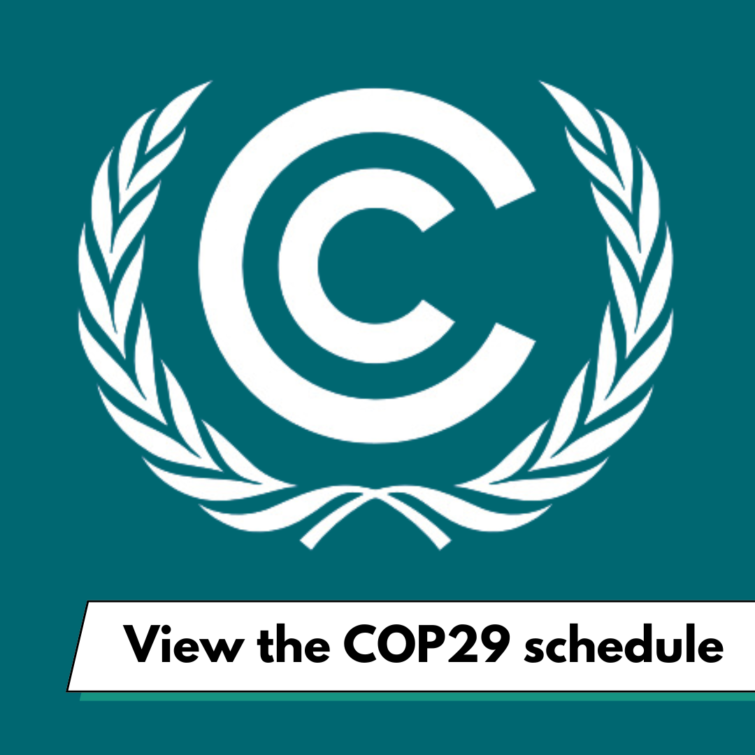 View the COP29 calendar