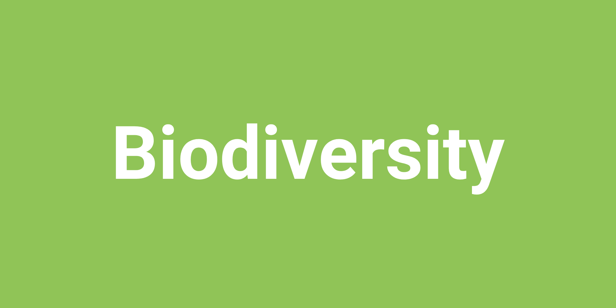 Biodiversity
