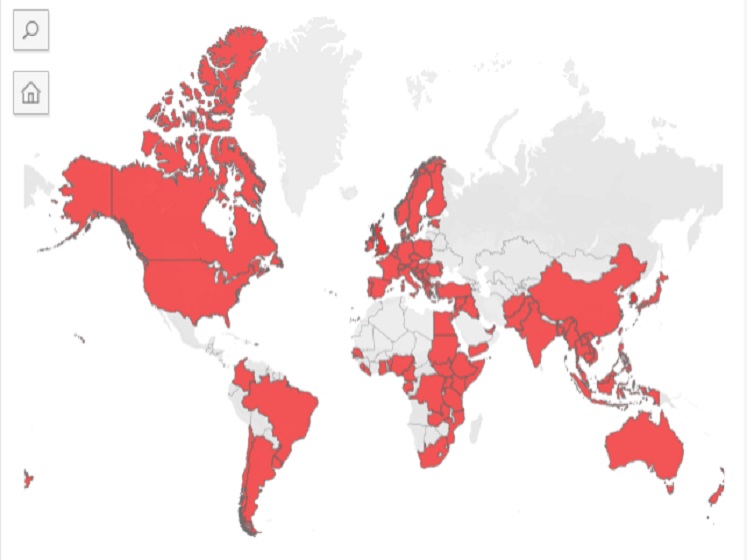 Interactive map 747X560